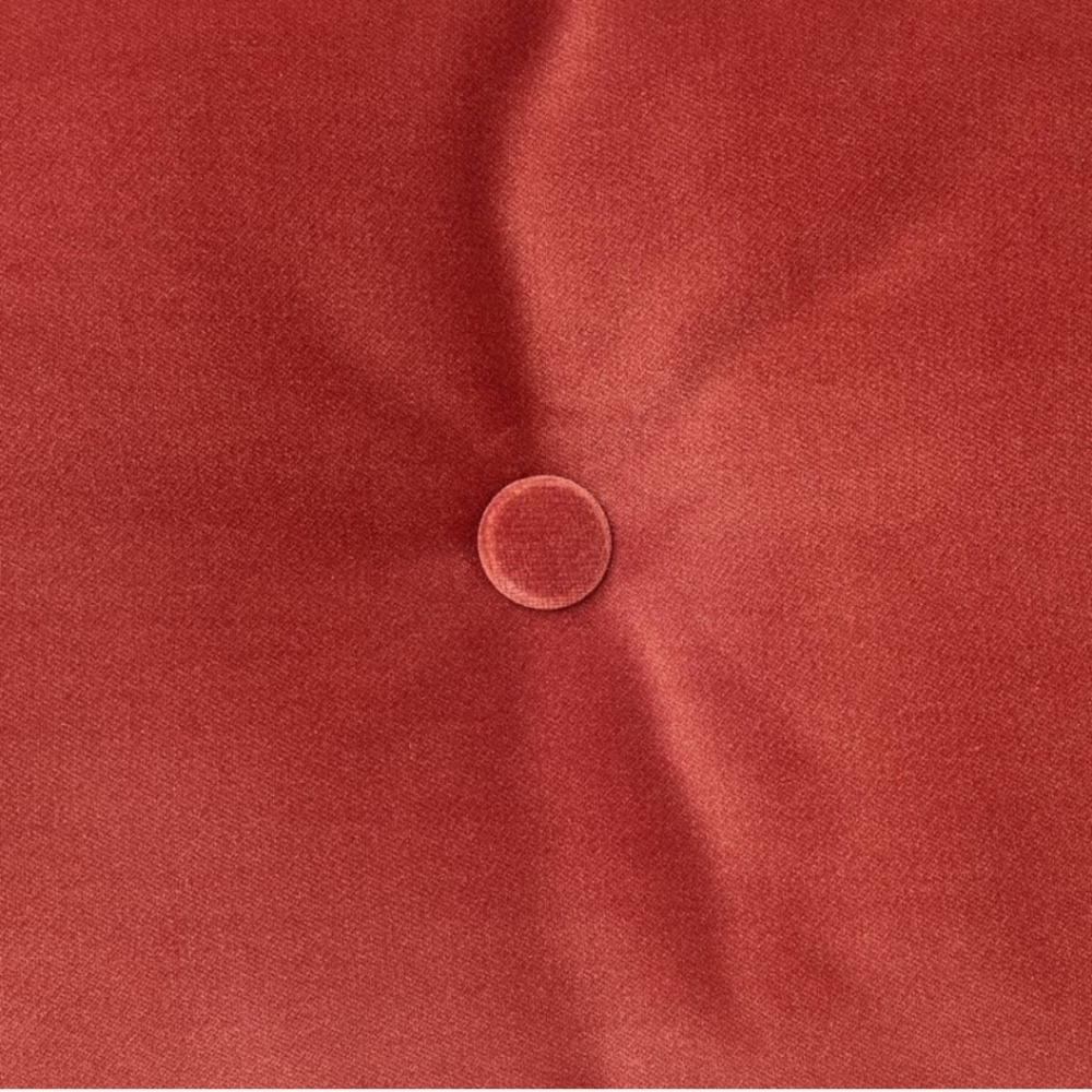 Threshold Studio Mcgee Velvet Oval Shaped Pillow With Tufted Center Red - Picture 2 of 9